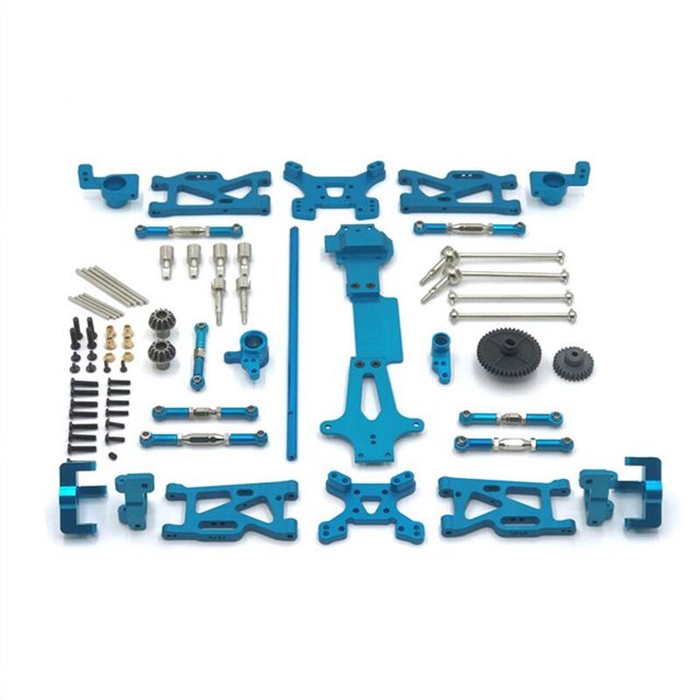 Kit de piezas de actualización de metal NQ para 144001 144002 144010 1/14 RC Car Eje de transmisión Brazo oscilante