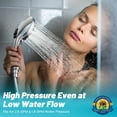 thumbnail image 2 of Scootworks Shower Head, 8 Spray Setting Detachable Shower Head with Handheld, HandHeld Shower Head for Bathroom Tub with Hose 59 inch Stainless Steel and Adjustable Holder, 2 of 9