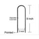 thumbnail image 3 of 8pcs Trampoline Stake U Shaped Anchors Heavy Duty Metal Fixing Nail Azul, 3 of 5