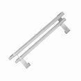 thumbnail image 3 of Porte-serviettes de bain rétractable en acier inoxydable, barre double/simple, étagère à serviettes de chambre (40-double), 3 of 4