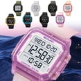 thumbnail image 4 of Waterproof Multifunctional Digital Alarm Watch with Luminous LED Backlight, Silicone Strap for Sports and Daily Use H, 4 of 4