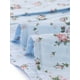 thumbnail image 5 of INSPIRAR CHIC Estilo Blusas de Mujer con Volantes, Mangas Abullonadas, Cuello Peter Pan, Estampado Floral, Algodón, Talla XS, Azul Claro, 5 of 6