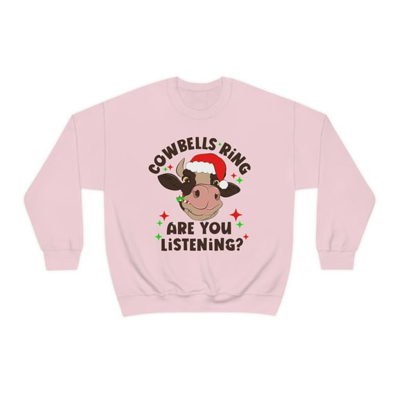 Cow Christmas Sweatshirt Funny Farm Cow Lover Sweater