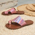 thumbnail image 5 of Juebong Sandals clearance PU Leather Flat Sandals for Womens Comfy Orthopedic Bunion Corrector Sandal Casual Soft Ring Toe Retro Bohemian Thong Beach Shoes, 5 of 5