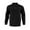 Black, variant on Xzbqbs Polo Shirts for Men Long Sleeve Knitted Jacquard Shirts Button Casual Fashion Lightwight Slim Fit Solid Color Golf Shirts