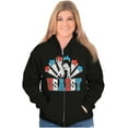 thumbnail image 4 of Betty Boop Retro Cartoon US Sassy Women Plus Size Zipper Hoodie Brisco Brands 2X, 4 of 5