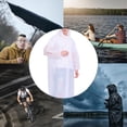 thumbnail image 3 of Kannior EVA Raincoat, Unisex Hooded Long Length Waterproof Reusable Rain Ponchos, Fits Most for Outdoor Travel Hiking Commute, 3 of 5