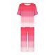 thumbnail image 3 of Pijamas de Verano para Mujeres, Suelto Impreso Manga Corta Superior Y Pantalones Recortados, Cuello Redondo Casual, 3 of 6