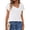 A-White, variant on UVN Womens Chiffon Blouses Asymmetrical V Neck Shirts for Women Short Sleeve Elegant Tops
