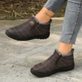 thumbnail image 4 of Chenyee Womens Snow Boots Comfortable Slip On Fleece Lined Outdoor Winter Warm Non Slip Work Ankle Booties, 4 of 7