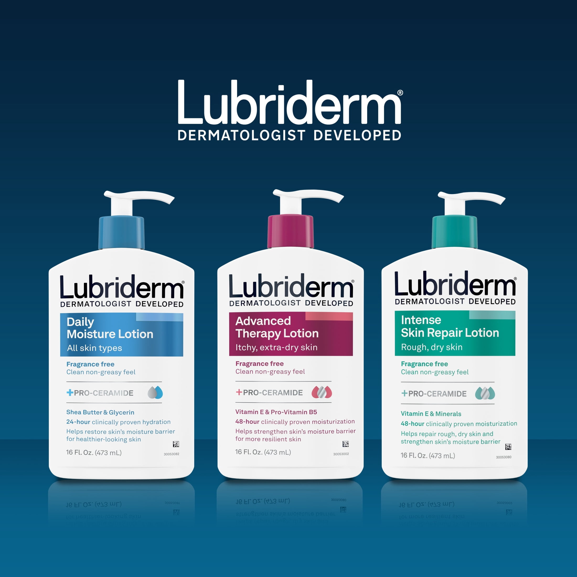 Lubriderm Daily Moisture Body Lotion + Pro-Ceramide, Value-Size, 32 fl. oz