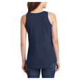 thumbnail image 2 of Oversized Whale Tail Heart Ladies Core Cotton Tank Top - Navy XL, 2 of 2