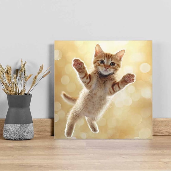 Wall Art Painting on Canvas, Canvas Art Home Prints Wall Art Framed Modern Artwork for Living Room Bedroom Wall Decor 16x16in