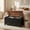 Dark, variant on SOLLED 39.4" Retro Wooden Storage Bench & Chest, Lift-Top Trunk with Safety Hinges, Multifunctional Entryway Organizer & Toy Chest, Vintage Style for Living Room,White