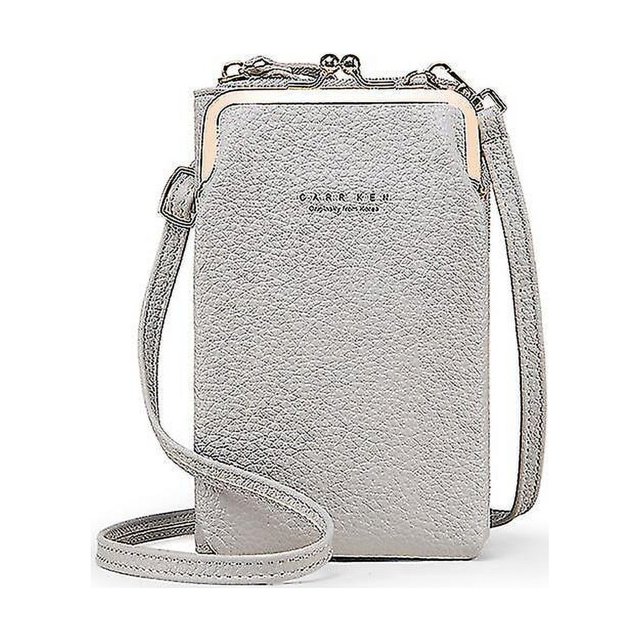 Bolso bandolera para teléfono móvil pequeño y suave de piel sintética para mujer brillar Electrónica