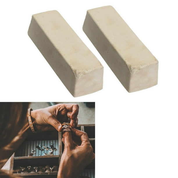 2 White Polishing Compound Jewelers Rouge Buffing Jewelry Polish Metal