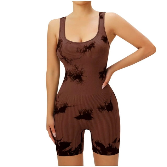 Trajes de Mujer Casual, Verano Impreso Cremallera Correa de Camisola Traje Corto Hecho de 90% Poliéster 10% Spandex, Trajes Cortos para Mujeres