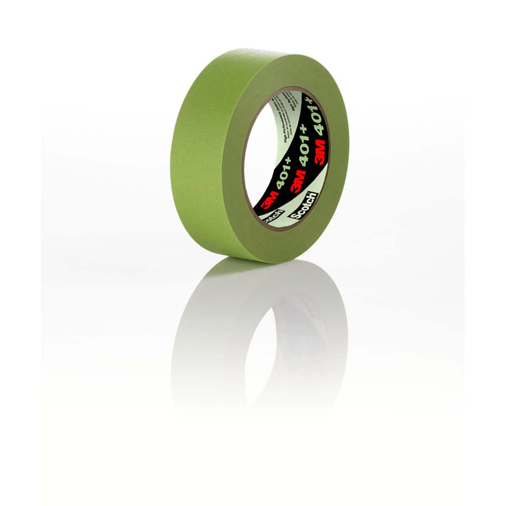 3M High Performance Green Masking Tape 401+, 24 mm x 55 m 6.7 mil, 24