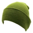 thumbnail image 4 of Empire Cove Knit Cuffed Beanie Hat Cap Warm Winter Men Women Soft Toboggan Olive, 4 of 6