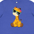 thumbnail image 4 of Inktastic Giraffe With Blue Sunglasses, Cute Giraffe Youth T-Shirt, 4 of 5