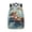 Cute River Otter Water Pattern, variant on Trendy Casual Backpack with Colorful Paint Splatter Design - Great for Daily Commute, School and Outdoor Travel