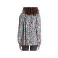 thumbnail image 2 of Karen Kane Womens Printed Peasant Blouse, Blue, Medium, 2 of 2