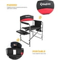 thumbnail image 5 of KingCamp 2PCS Folding Heavy Duty Camping Chair Portable Director Chair for Adult Red, 5 of 7