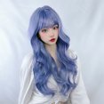 thumbnail image 1 of Peluca estilo Europa y Estados Unidos, cabello largo y rizado para mujer, flequillo al aire, peluca gris de abuela, tocado, cabello lolita, 1 of 4