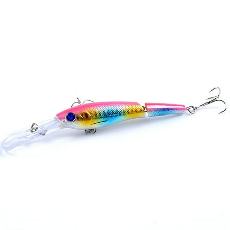 1 Pcs Jerk Bait Minnow Fishing Lure Hard Plastic Bait Artificial Lures Bass Pike ABS Wobbler For Fish Hooks Crank Bait 3D Eyes