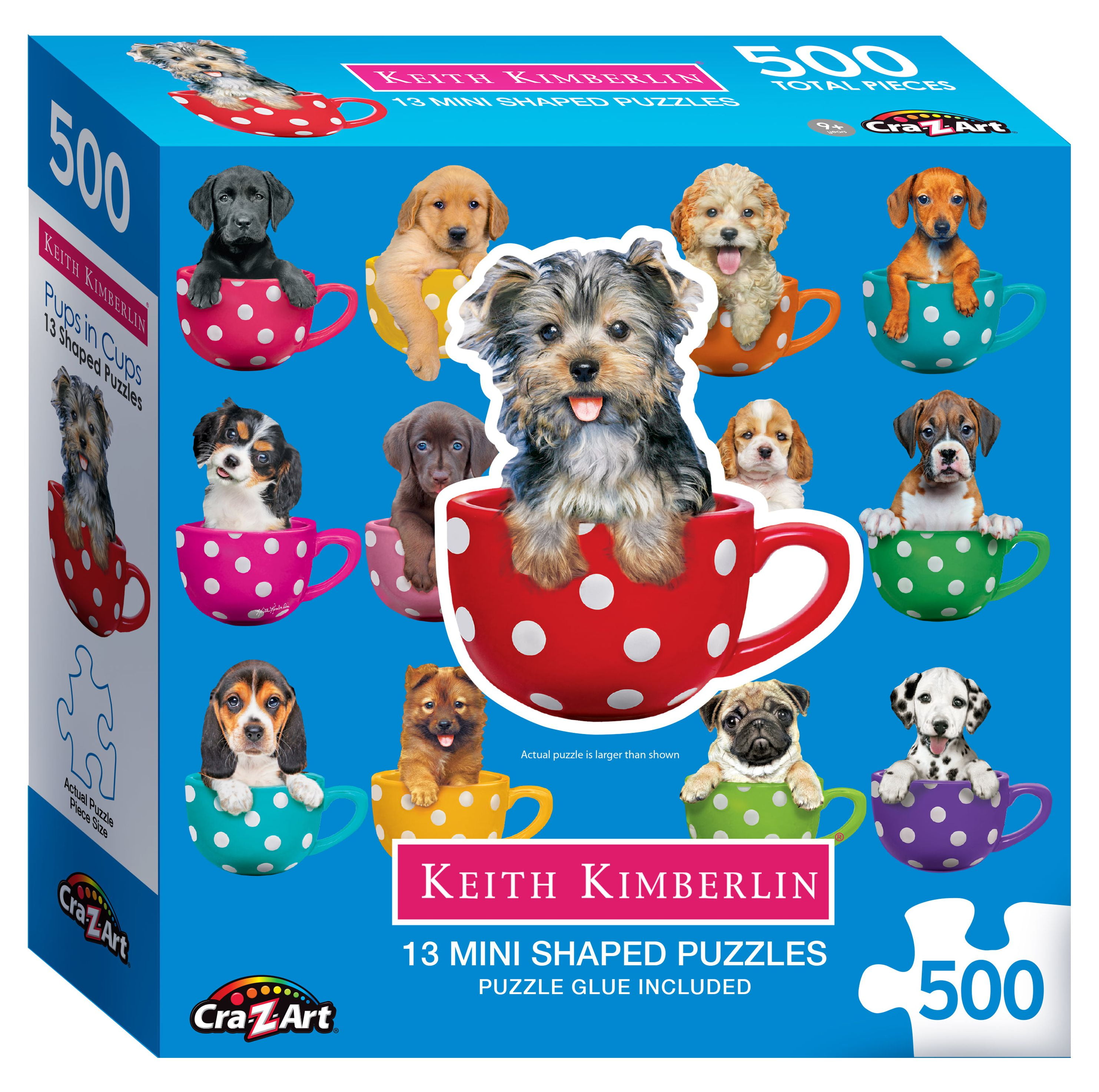 Cra-Z-Art - RoseArt - 12 Mini-Shaped - Dog Selfies - 500 Piece Jigsaw  Puzzles