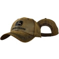 thumbnail image 1 of Gorra John Deere con aspecto de piel de aceite, marrón, ajustable en 6 paneles, 1 of 1