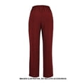 thumbnail image 2 of Pantalón George para Dama, Recto Ancho Vino T M, 2 of 4
