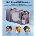 thumbnail image 5 of JUESHITUO Magnetic Clear for iPhone 14 Pro Max Case with Full Camera Protection, No.1 Strong N52 Magnets, for iPhone 14 Pro Max Case,6.7"-Deep Purple, 5 of 7