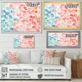 thumbnail image 5 of Designart "Watercolor Serenity Reef Coral" Oversized Animals Framed Wall Art - Modern Blue Coral Living Room Framed Canvas Art, 5 of 7