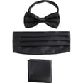 thumbnail image 6 of Aellinatey Pocket Square Cummerbund Tie Set 3in1 Formal Event Neckwear Wedding Accessory, 6 of 14