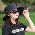 thumbnail image 5 of Sun Hats for Women, Wide Brim Foldable Boonie Hat for Fishing Hiking Gardening, 5 of 9