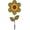 12" Plaid, variant on In the Breeze 2658 — 12 Inch Daisy Sunflower Wind Spinner with Leaves — Colorful Flower for your Yard and Garden