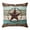 Teal Brown, variant on Farmhouse Sunflower Pillow Covers 16x16 Inch, Beige Brown Vintage Floral Botanical Linen Pillowcase with Invisible Zipper, Decorative Throw Pillow Covers Cushion Case for Couch Sofa Bed Living Room