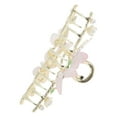 thumbnail image 5 of Unique Bargains 1 Pc Grace Butterfly Hair Clips for Home Gold Tone Pink, 5 of 5
