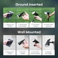 thumbnail image 4 of Linkind Solar Lights Outdoor, Color Changing Solar Landscape Spotlights Outdoor, IP67 LED Solar Spotlights for Halloween Garden Yard Patio Driveway Porch, 4-Pack, 4 of 10