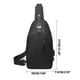 thumbnail image 3 of Bolsa de pecho para exterior para hombre | Mochila deportiva crossbody con carga USB | Bolsillo seguro con cremallera antirrobo | Correa de viaje ligera de tela duradera | Correa acolchada ajustable, 3 of 8