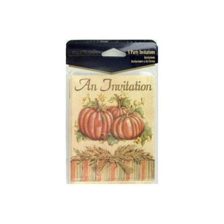 Autumn pumpkin invitations - Pack of 24