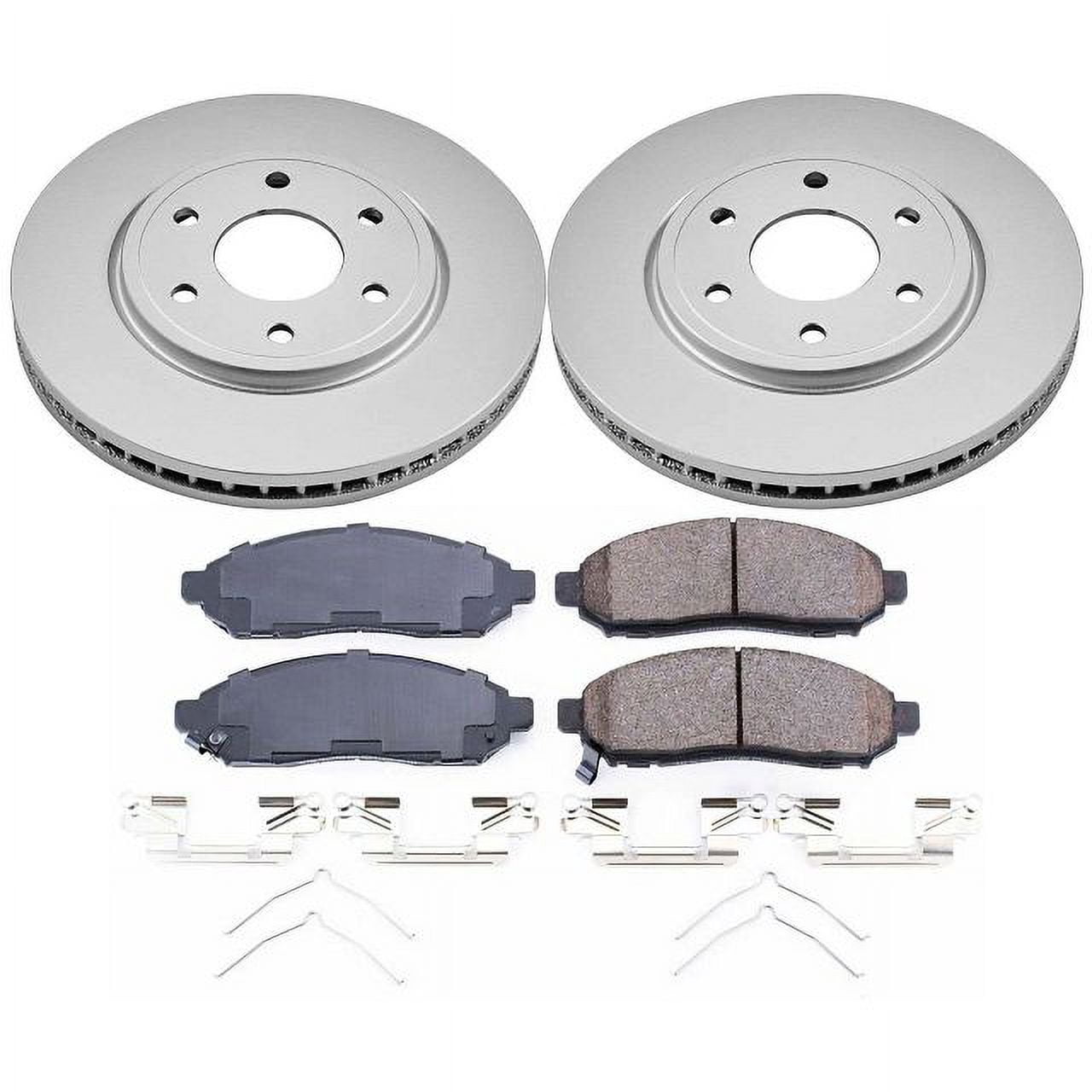 PowerStop Front Geomet Coated Brake Rotor and Pad Kit Fits: NISSAN Select Models CRK8324