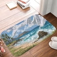 thumbnail image 5 of 1pc Beach with Fluttering Cloth Absorbent Non-Slip Bathroom Thickened Flannel Rug Decor,Soft,Quick Drying,Suitable For Indoor/outdoor Use,Bathrooms,Bedrooms,Kitchens,Terrace,Laundry Rooms,16"x24", 5 of 9