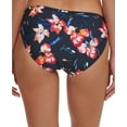 thumbnail image 3 of TOMMY HILFIGER Women's Navy Floral Lined Moderate Coverage Bikini Swimsuit Bottom XS, 3 of 3