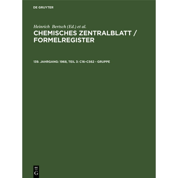 1968, Teil 3: C16-C562 - Gruppe, (Hardcover)