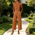 thumbnail image 6 of Enjoytime Two Piece Sets for Women Round Neck Tank Tops with Pants Matching Set Travel Casual Work Summer Plus Size Outfits, 6 of 8