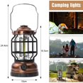 thumbnail image 3 of Linterna de camping Recargable, regulable LED Linternas vintage Impermeable de alta capacidad Linterna portátil Linterna Senderismo al aire libre Cortes de energía Emergencia XianweiShao 9024715975027, 3 of 5