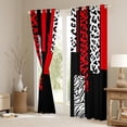 thumbnail image 3 of Manfei Fashion Geometric Striped Curtains Pack of 2 (42x84 Each), Leopard Cheetah Print Curtains Blackout, Modern Abstract Style Bedroom Curtains, Window Curtains Home Decor, 3 of 6