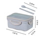 thumbnail image 3 of Fiambrera Bento de 3 compartimentos 1000ml - Recipientes para almuerzos adultos a prueba de fugas, para microondas con palillos y cuchara - Rosa, Verde, Azul, 3 of 6